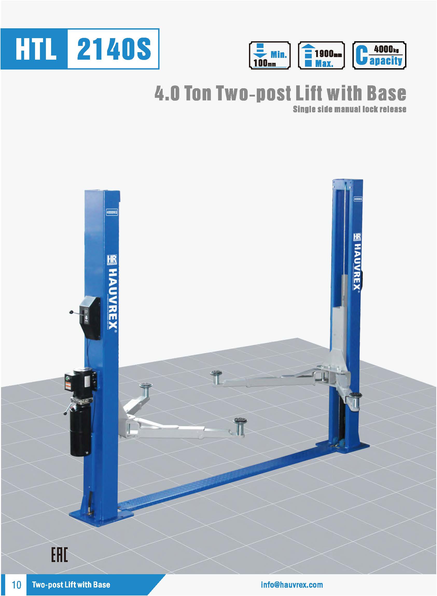 HTL2140S Two-post Lift