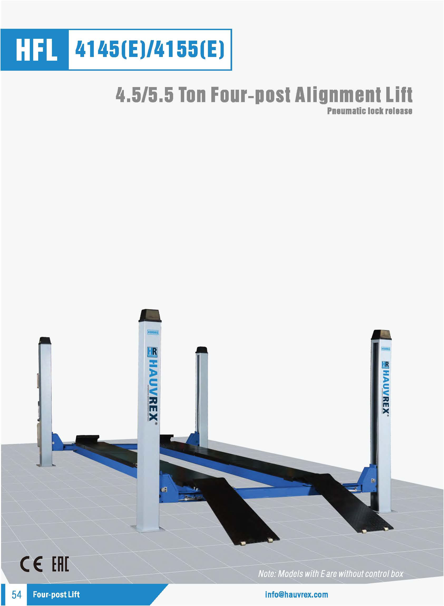 HFL4145(E)/4155(E) Four-post Lift