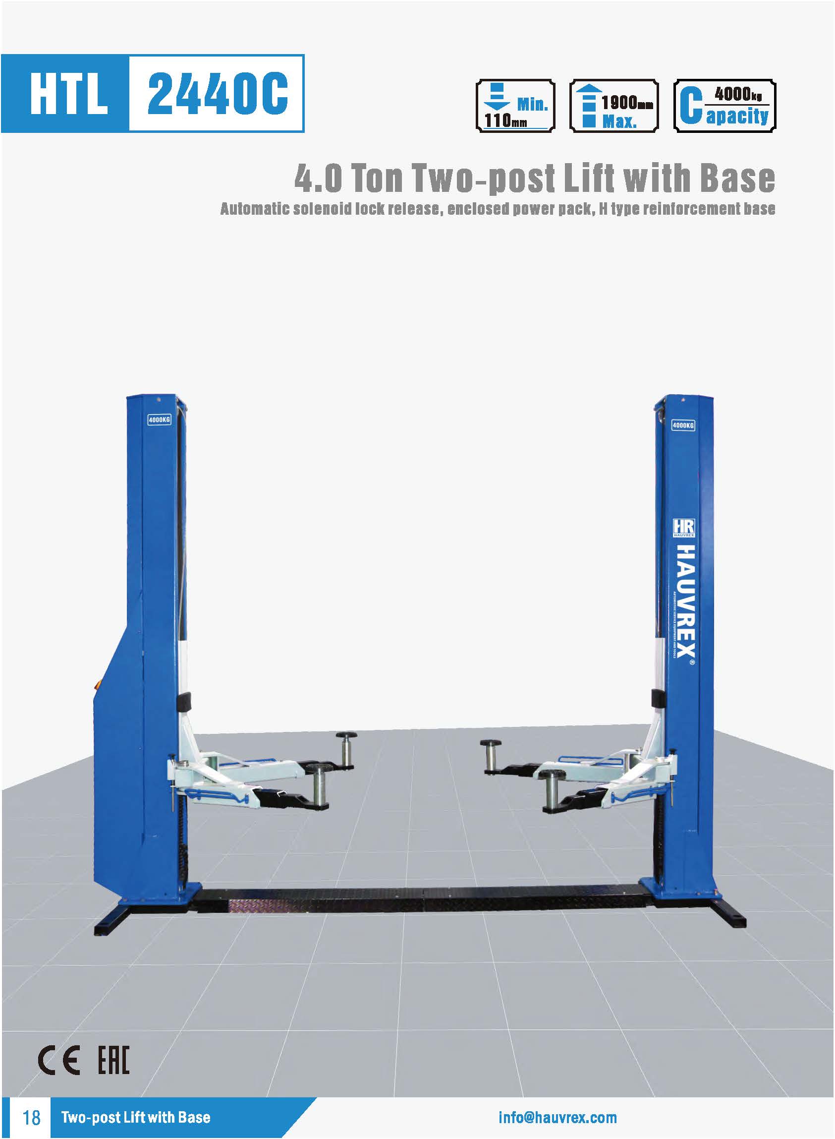 HTL2440C Two-post Lift