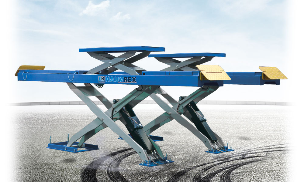 Hauvrex wheel alignment scissor lift